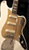 Brushed brass guitar pickguard